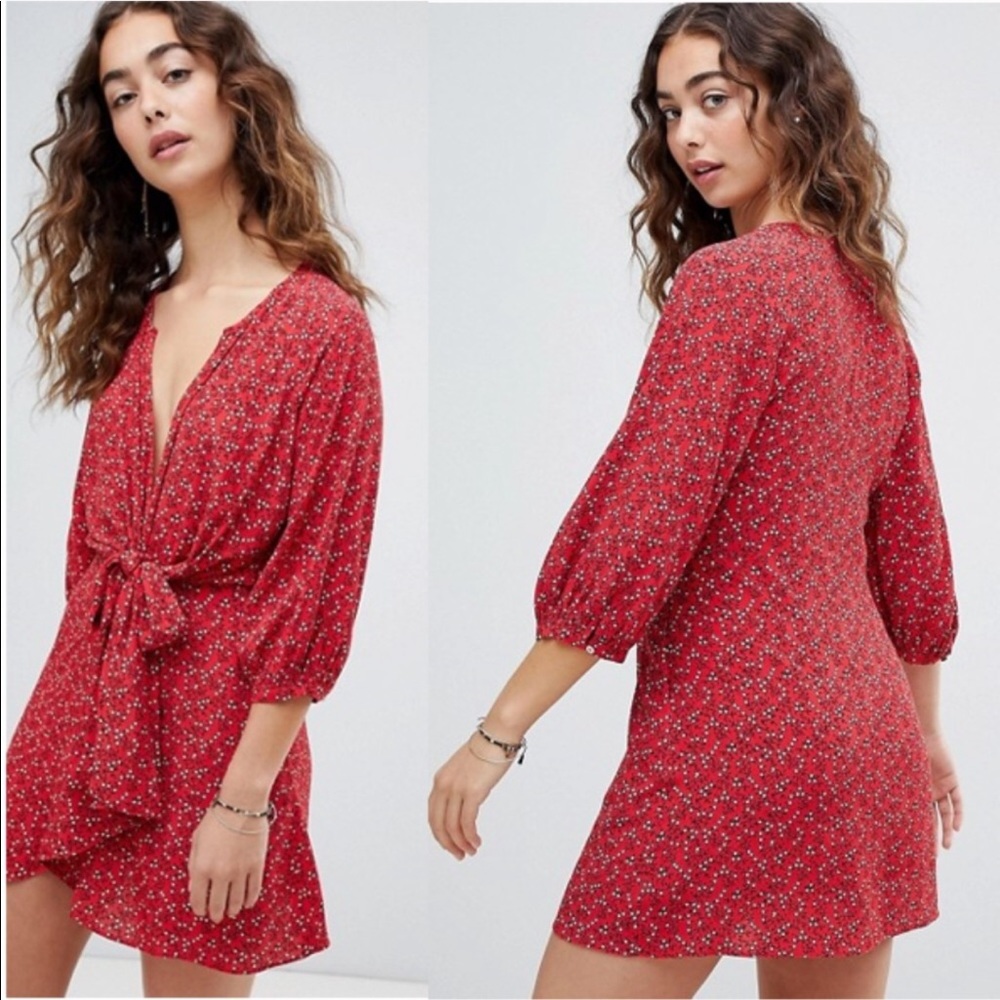 Free People Front Tie Dress
